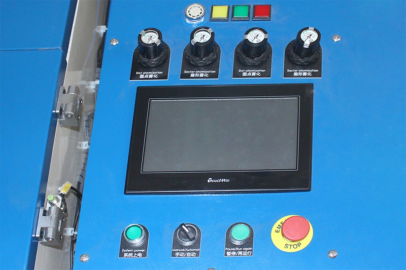 PX120自動(dòng)滾噴機(jī)智能觸摸屏