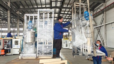 自動供膠系統(tǒng)預(yù)攪拌桶完成交付--浙江嘉興橡膠減震客戶