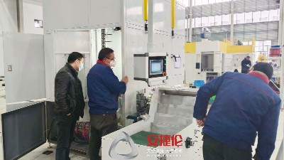 汽車減震零部件客戶到訪安捷倫 驗(yàn)收新設(shè)備鏈?zhǔn)阶詣?dòng)滾涂機(jī)